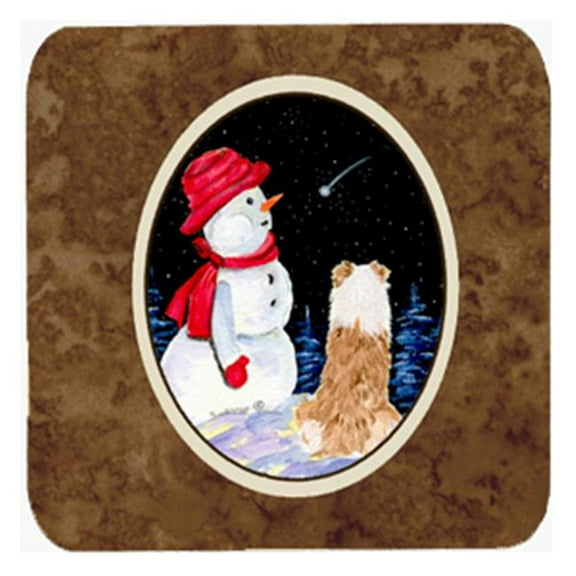 Australian Shepherd Foam Coasters, Set Of 4