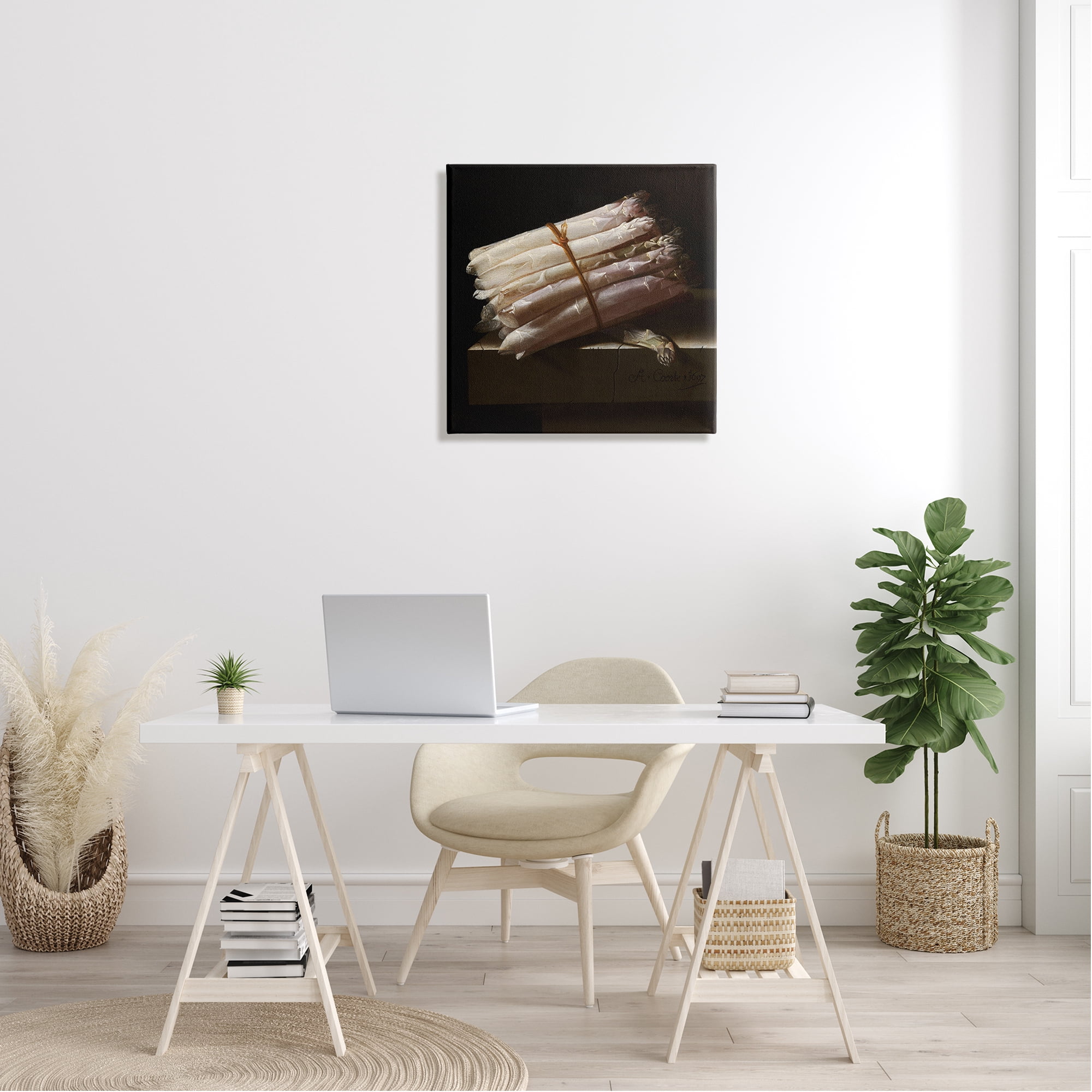 Stupell Industries Still Life with Asparagus Adriaen Coorte Classical Painting Painting Gallery Wrapped Canvas Print Wall Art, Design by one1000paintings