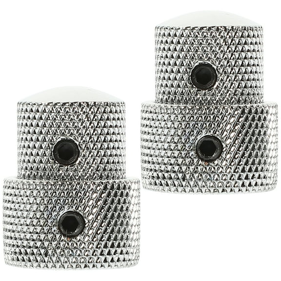Bass Volume Knobs Guitar Bass Knob Acoustic Guitar Amplifier Major Metal 2.50X1.90X1.90CM 2 Pcs