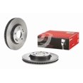 thumbnail image 1 of Convient 2001-2004 Hyundai Santa Fe Brembo Rotor de Frein 09907911C02 Ventilé; Design en une Pièce; Motif de Boulon de Roue 5 x 114.3 Millimètres; Diamètre Intérieur de Chapeau 141.6 Millimètres; Diamètre de Moyeu 69 Millimètres, 1 of 2