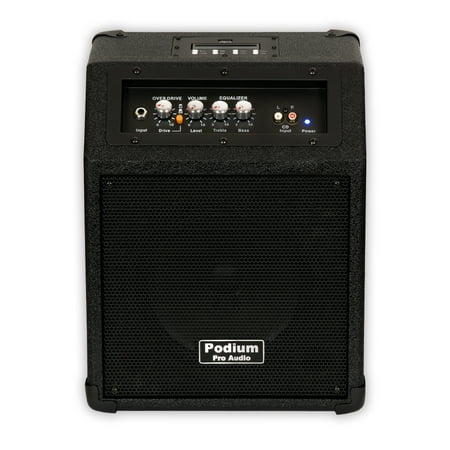Podium Pro HA8 Powered 8" Guitar Amplifier Speaker with MP3 Player Active