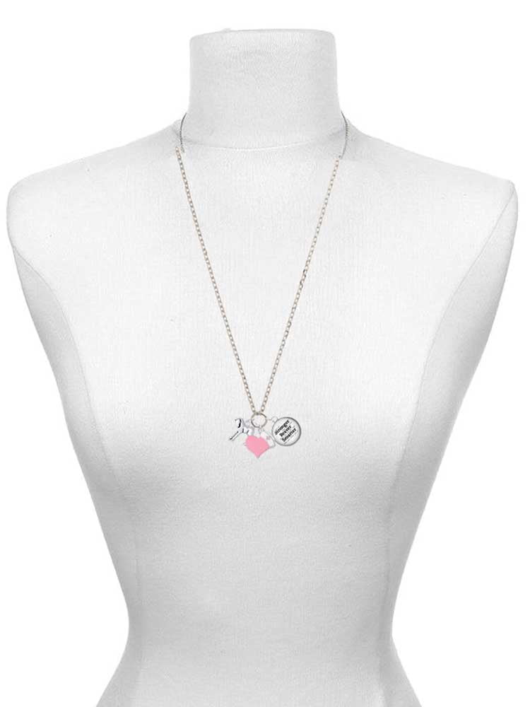 Delight Jewelry Silvertone Equestrian Horse - Purple Heart Nurse Strong Zoe Necklace