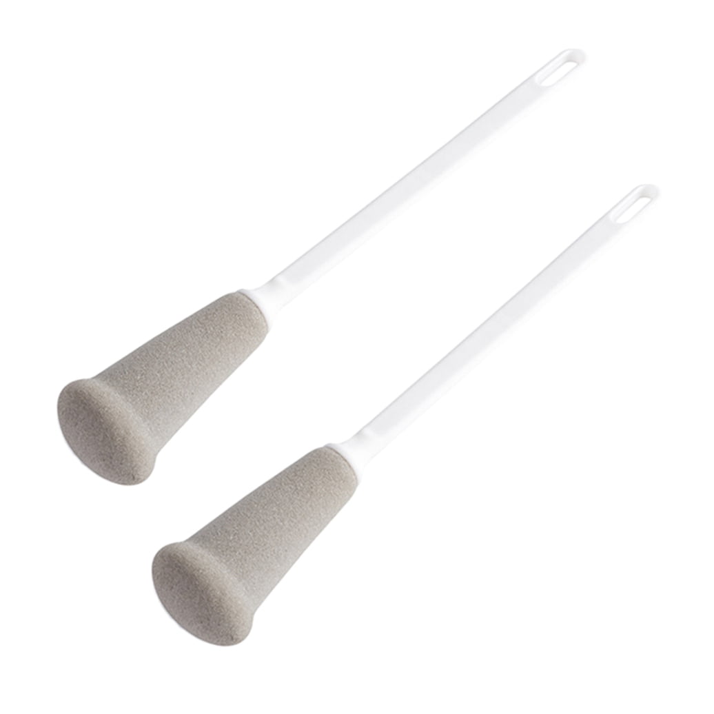 RENACLIPY 2PCS Sponge Bottle Cleaner White for Cleaning Hard to Reach Areas