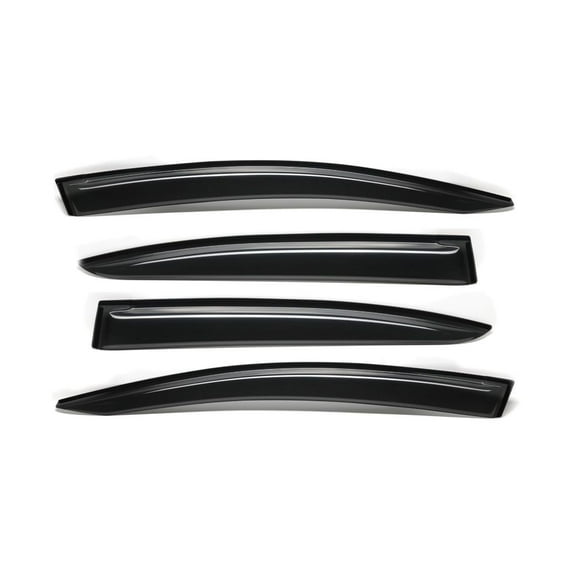 VMVJGLEK 4pcs Sun Rain Guard Trim Door Window Protection Visor Outside Mount Channel Style Acrylic Smoke for Honda for Civic 2012-2015