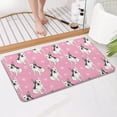thumbnail image 4 of Pink French Bulldog Love Heart Bathroom Rugs Mat,Non Slip Microfiber Bathroom Rug,Rubber Backing,Soft Bathroom Mats for Bathroom Floor,Tub and Shower,17x30in(43x75cm), 4 of 5