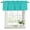 Turquoise, variant on Cream Curtain Valances for Windows, Kitchen Valance Window Treatments Panel 2 Pack, Solid Color Farmhouse Beige Rod Pocket Short Curtains for Bathroom Bedroom 54 x 18 Inch