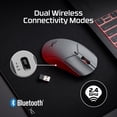 thumbnail image 4 of HyperX Pulsefire Haste 2 Pro 4K Wireless Gaming Mouse for PC, 4k Polling, Rechargeable 90 Hour Battery, Lightweight 61g, 26K Sensor, 2.4GHz, Bluetoot, 4 of 6