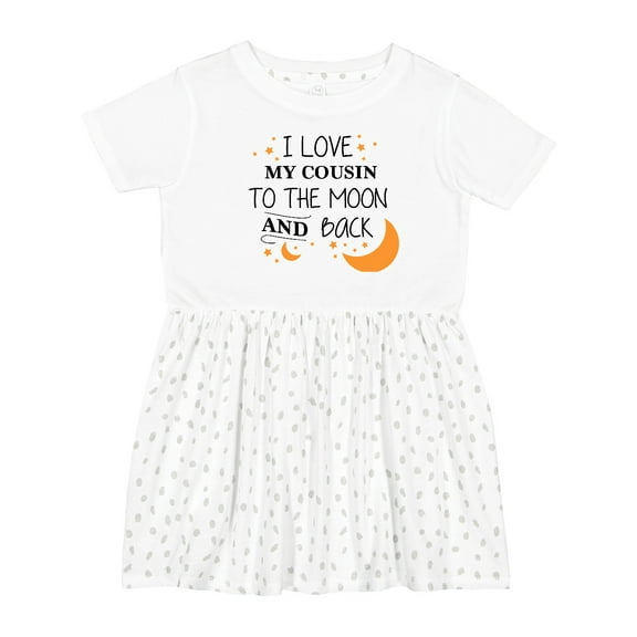 Inktastic I Love My Cousin to the Moon and Back Girls Toddler Dress
