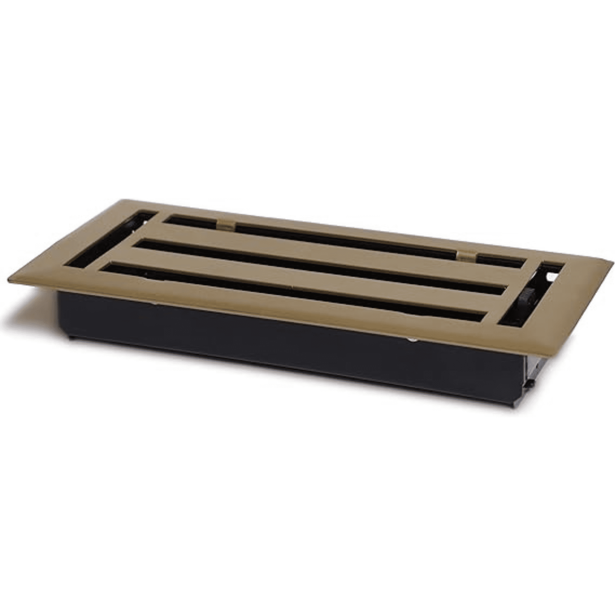 Steel Vent Cover 4"x10" All Metal Modern Floor Register By Caststo, Model- SM Express (Gold)
