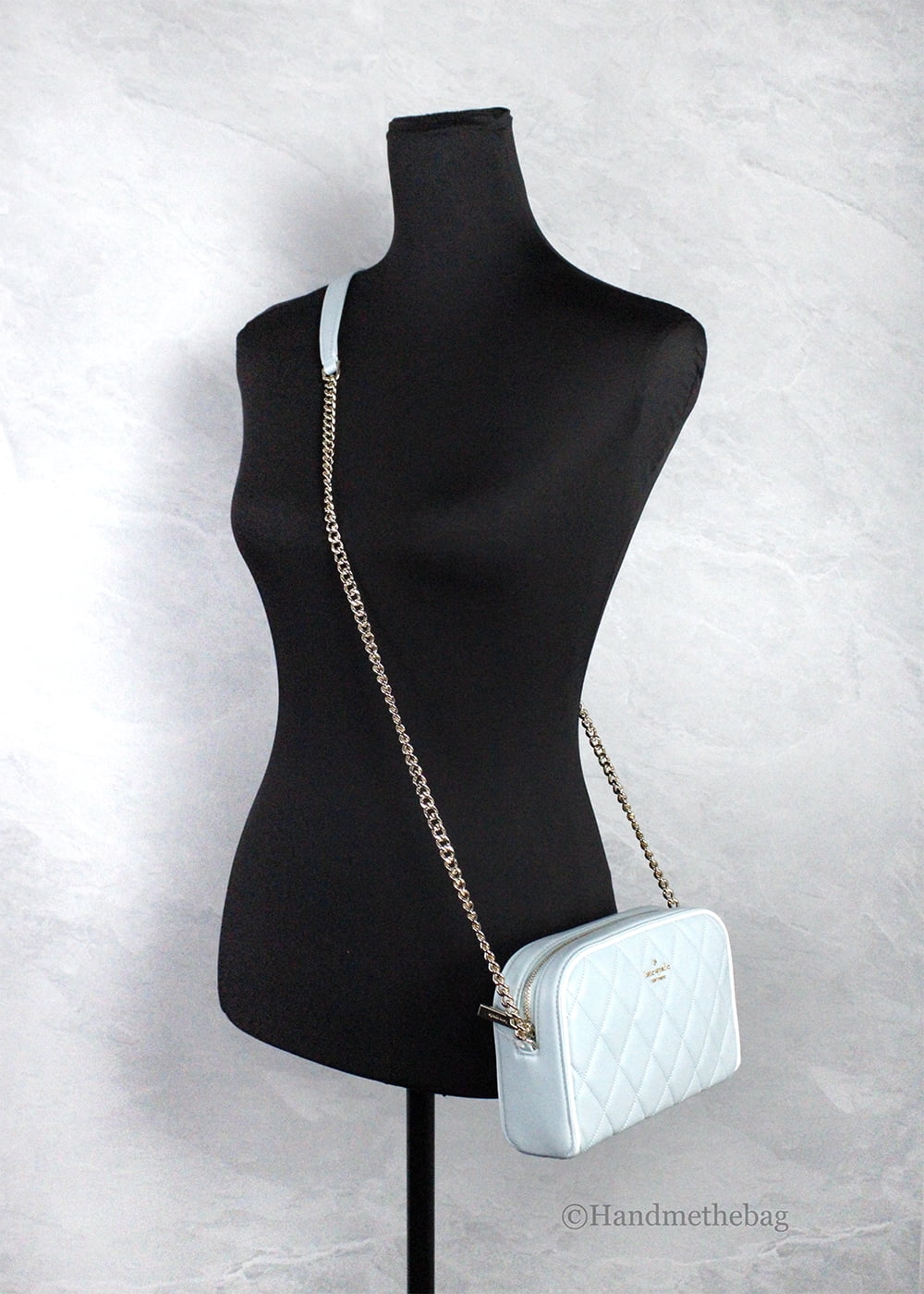 Kate Spade Kate Spade Carey Mini Wild Sage Quilted Smooth Leather Camera Crossbody Women's Bag