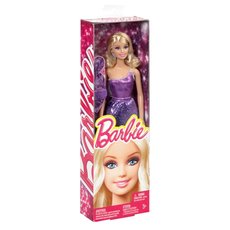 fitted lace wedding dress Amazon.com: Barbie Glitz Doll, Purple Dress : Toys & Games