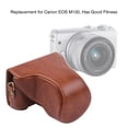 thumbnail image 2 of Vintage PU Leather Camera Case Protective Camera Bag with Strap Replacement for Canon EOS M100, 2 of 7