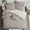 Taupe, variant on Austin Duvet Cover & 2 Pillow Shams Set, Charcoal - Super King Size - 3 Piece