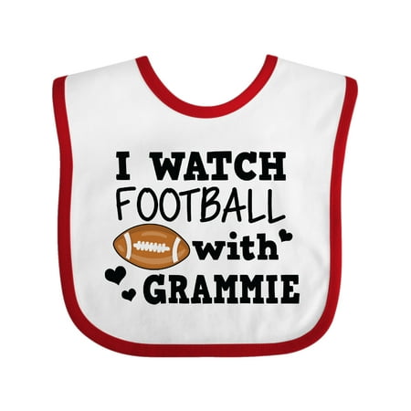 

Inktastic I Watch Football with My Grammie Gift Baby Boy Bib