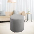 thumbnail image 4 of Ottoman Slipcover Polyester Blend Feature Textured for Home Office Grey, 4 of 8