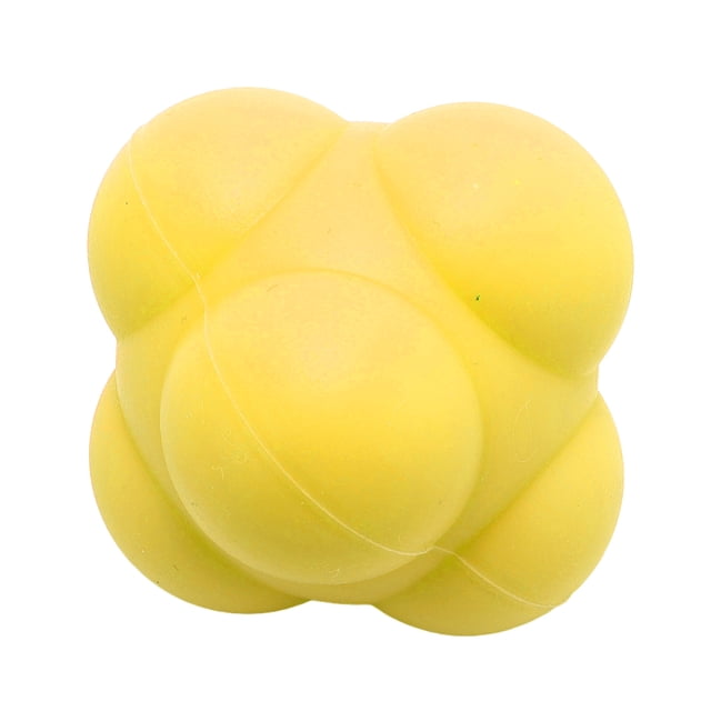 Hexagonal Silicone Training Bounce Ball Coordination Unpredictable Trajectory for Exercise At Home or Group Activities