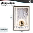 thumbnail image 4 of Stupell Industries Ornate Casablanca Architecture Brown Framed Floater Canvas Wall Art, design by Emily Navas, 4 of 10