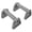 Grey, variant on 1 Pair Street Fitness Push Up Bar Thickened Handle PP Flatland Push-up Rack Stable Non-slip Planche Push-up Home
