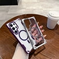 thumbnail image 5 of Allytechgroup for Samsung Galaxy S24 Ultra Case, Hybrid Shockproof Phone Cover Magnetic Back Cover Magsafe Compatible Phone Case for Samsung Galaxy S24 Ultra Women Men,Gray, 5 of 7