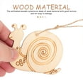 thumbnail image 5 of LABELEPH Unfinished Wood Cutouts Snail Shape Khaki 20Pcs 3.1X2.6X0.1In, 5 of 8