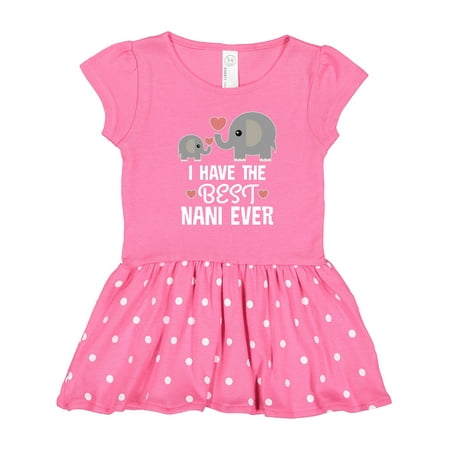 

Inktastic Best Nani Ever Grandchild Gift Toddler Girl Dress