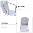 thumbnail image 4 of Miangastore Mini Décorations de Maison Modèle de Chaise en Fer pour Maison de Poupée Argent 3.5x2.8x5.2in, 4 of 9