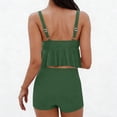 thumbnail image 5 of Hduncf Two Piece Bikini Sets for Women High Waisted Bottoms Swimsuit Full Coverage Padded Bathing Suit Beachwear Green M, 5 of 8