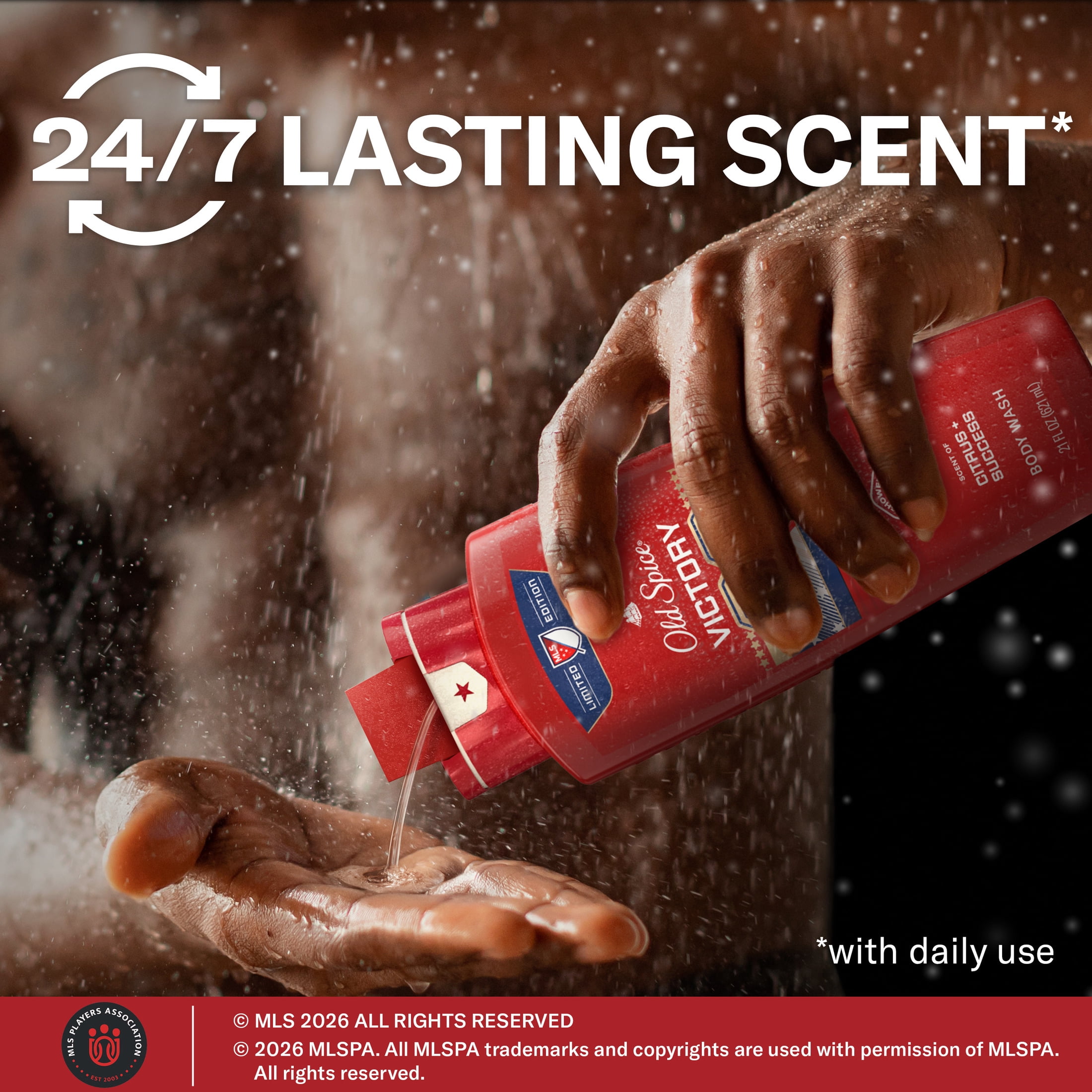 (4 pack) Old Spice Body Wash for Men, Victory, Citrus + Success, 21oz
