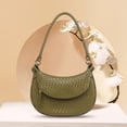 thumbnail image 4 of Bolso Mujer Tejido Tote Axila Hombro Satchel Hobo Monedero De Invierno Verde Oscuro Verde, 4 of 6