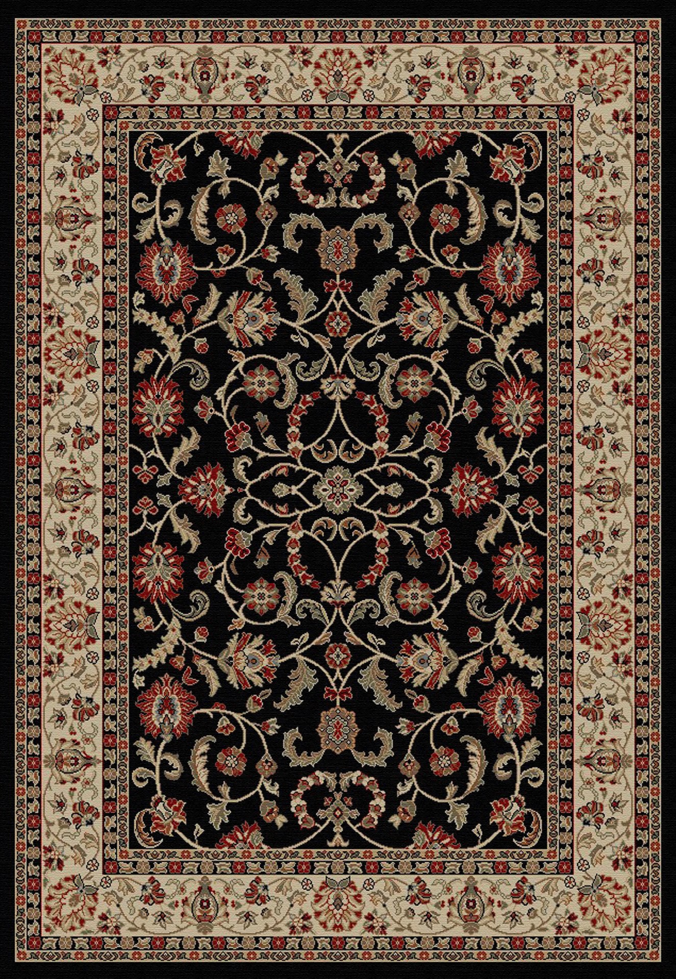 Mayberry Rug Mayberry Hometown Classic Oriental Keshan Area Rug Black 7