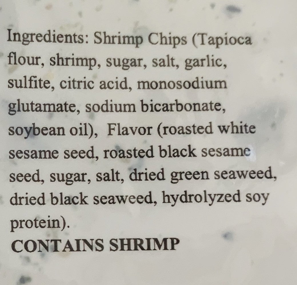Ono Gourmet Hawaiian Giant Shrimp Chips with Furikake XL
