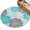 turquoise, variant on Round Rugs 3Ft, Turquoise Grey Sunflowers Round Area Rug Washable Indoor Throw Carpet, Boho Rustic Floral Vintage Blossom Small Non Slip Circle Rug for Bedroom Living Room Home Decor Aesthetic
