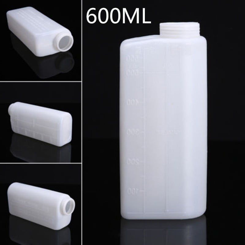 600ML 2-Stroke Oil Petrol Fuel Mixing Bottle Container for Chainsaw 20:1 25:1