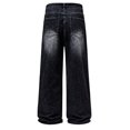 thumbnail image 5 of GrmtClth Y2k Baggy Flared Jeans for Men Casual 90s Vintage Bell Bottom Jeans Wide Leg Denim Pants Trendy Relaxed Fit Grunge Pants M, 5 of 7