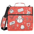 thumbnail image 2 of WOBOGO Christmas Element Ring Binder Bag 1.5in Folder Organizer with Shoulder Strap for 13Inch Laptop and 500 Sheets of Paper, 2 of 8