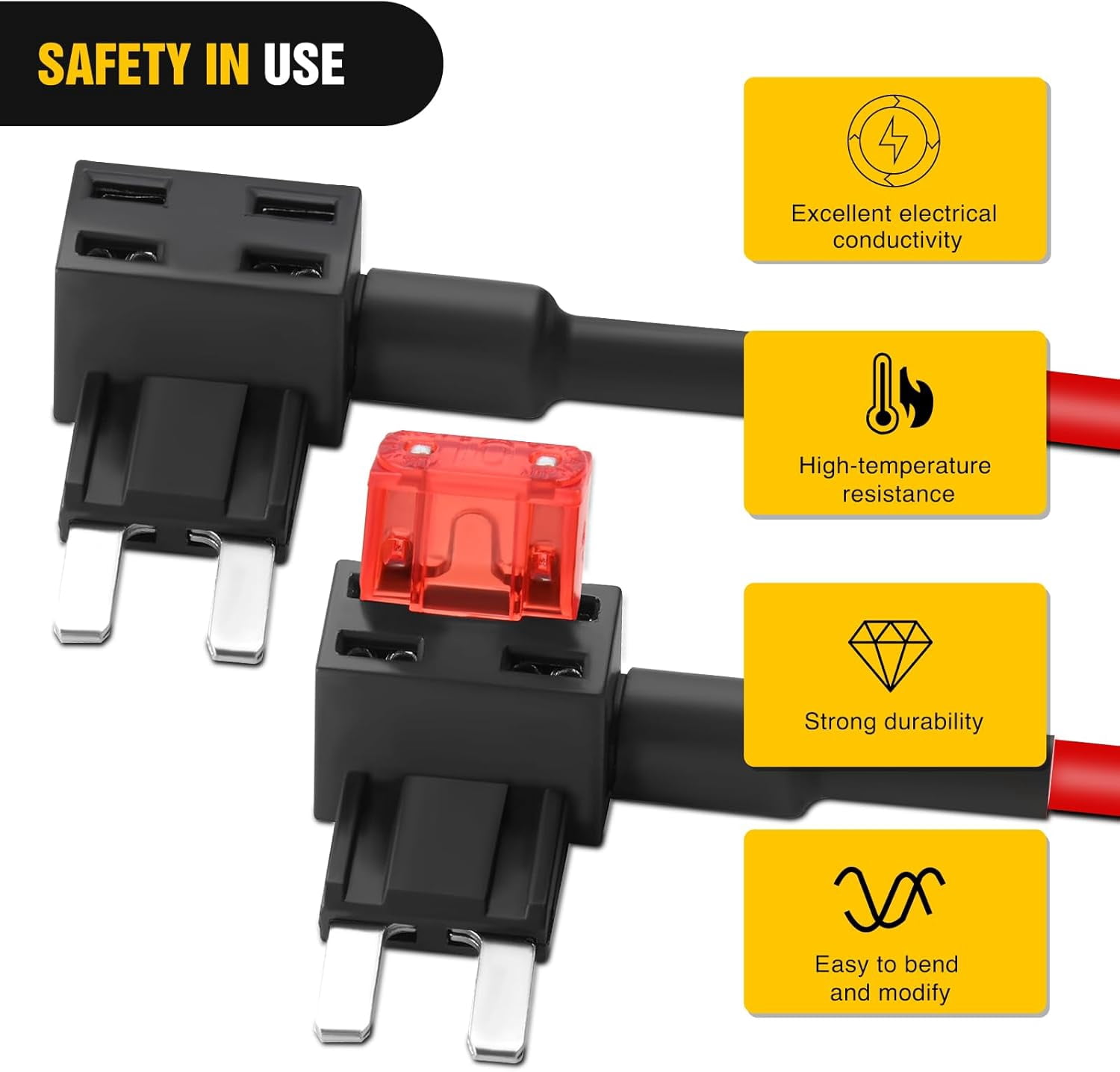 Nilight Fuse Adapter Fuses Holder TIPM Bypass 14AWG Wire 20 AMP Repair Fuel Pump Relay Cable Compatible with Dodge Ram 1500 2500 3500 Chrysler Jeep VW 2007-2016 Replace CBWPR091AA