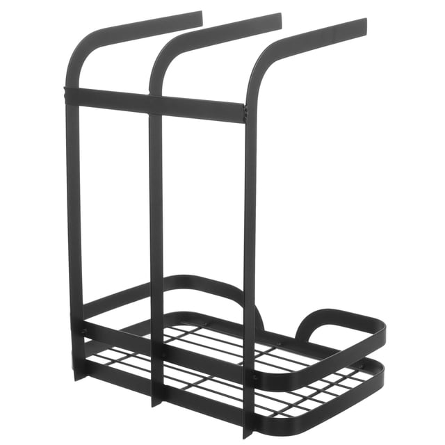 ADDHAT Portaesponjas Y Paños Negro Para Fregadero De Cocina Con Estructura Resistente De Acero Inoxidable