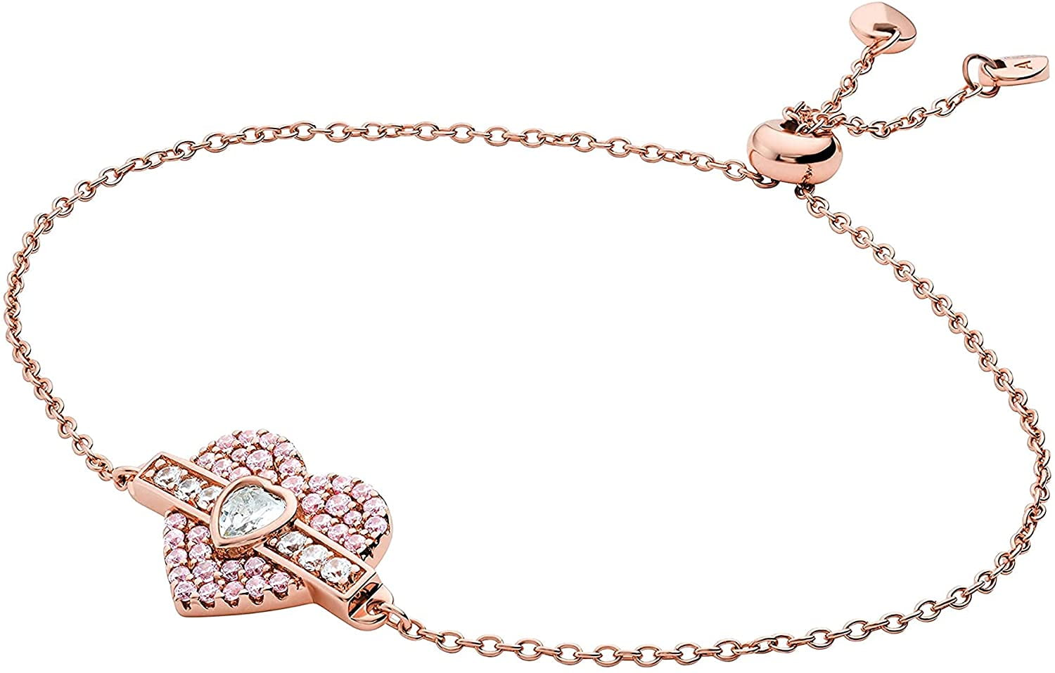 michael kors rose gold charm bracelet