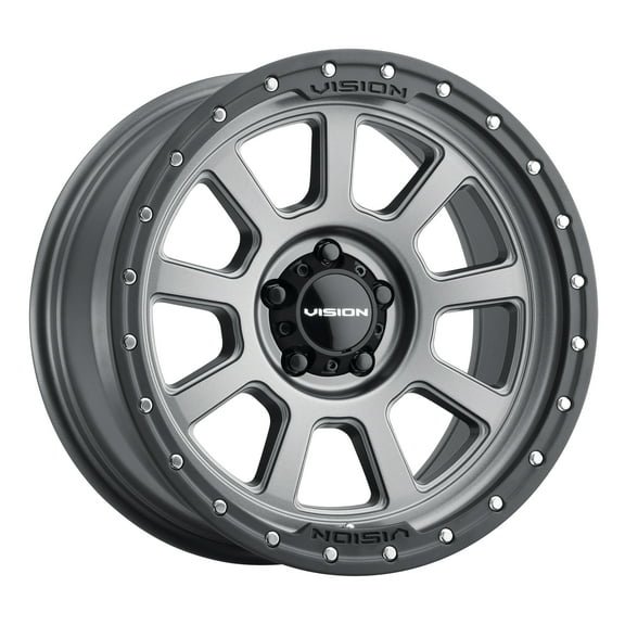 20x9 Vision 350 Ojos Satin Grey Wheel 5x5 (10mm)