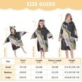 thumbnail image 4 of FORMRS Wearable Blanket Hoodie with Sleeves for Kids Cozy Flannel Sweatshirt, Colorful White, 4 of 7