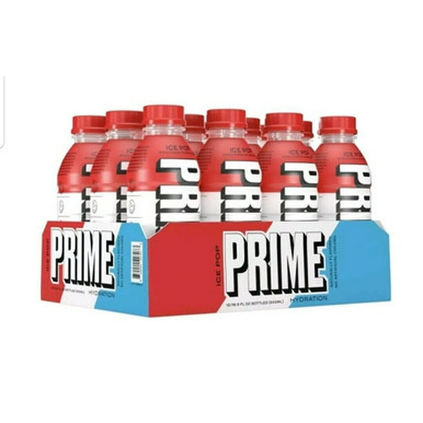 Prime Hydration with BCAA Blend for Muscle Recovery Ice Pop 16oz (12/Pack)  