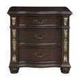 thumbnail image 2 of New Classic Maximus 5-PC Wood King Bedroom Set w/ 2 Nightstands in Madeira Brown, 2 of 6