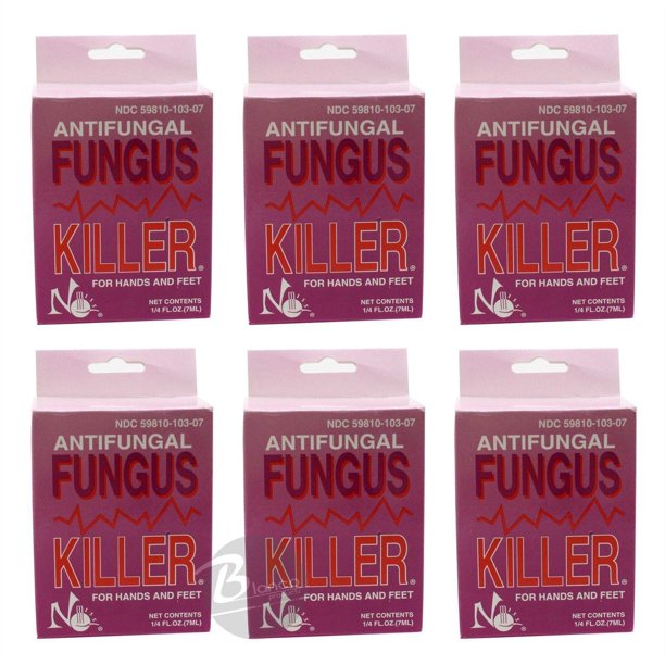 Miss Nail Hands Feet Fungus Killer Anti Fungal .25oz/7.3ml (Pack of 6