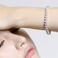 thumbnail image 5 of ruhuadgb Bracelets,phoe Chain Cubic Elegant Woman Zircon Bangle for Daily Wear Silver, 5 of 8