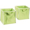 Seed Sprout - Set of 2 Canvas Pop-Up Storage Tote, Green