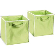 Seed Sprout - Set of 2 Canvas Pop-Up Storage Tote, Green