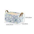 thumbnail image 3 of Pklyzj Foldable Clothing Storage Box Wardrobe Classification Container Household Clothing Bedroom Socks Pants Drawer Organizers 7.87*11.8*16.5in, 3 of 7