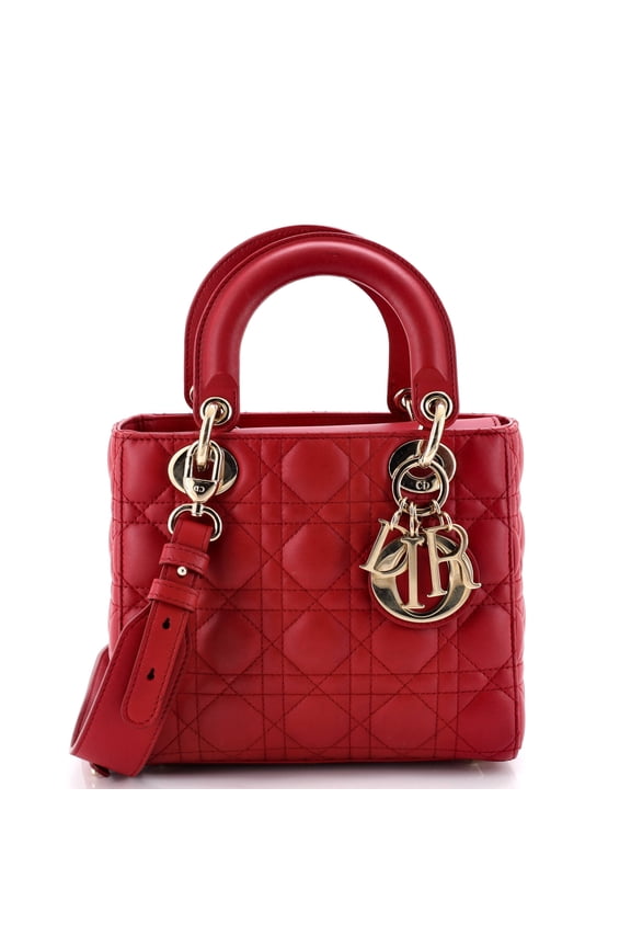 Pre-Owned My ABCDior Lady Dior Bag Cannage Quilt Lambskin By Rebag