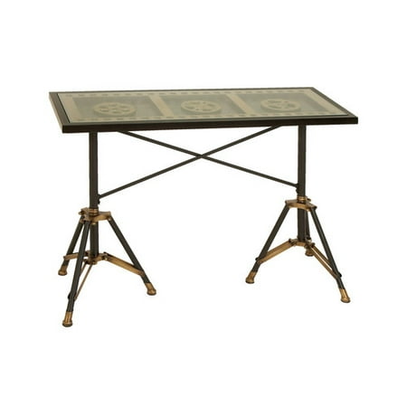 Woodland Imports Movie Reel Console Table Woodland Imports Movie Reel Console Table