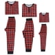 thumbnail image 3 of Conjunto de pijamas familiares de manga larga a rayas rojas y negras de inspiración chic para Navidad, con pantalones a juego, para niños y niñas, talla L, 3 of 5